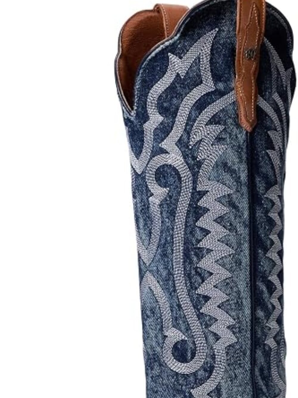 Dan Post Boots Womens Denim Darlin Snip Toe Zippered Casual Boots - Picture 6 of 8